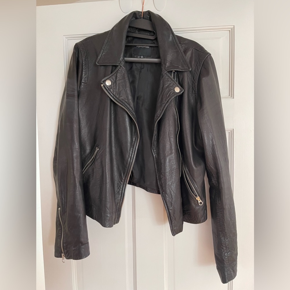 Madewell Washed Leather Motorcycle Jacket